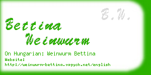 bettina weinwurm business card